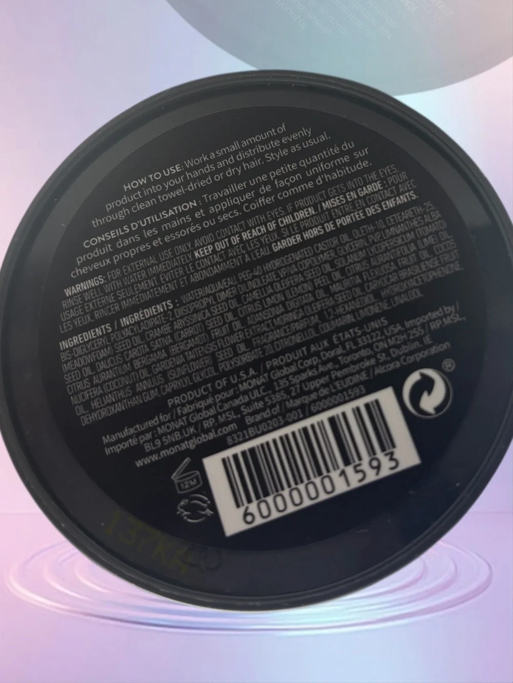 MONAT FOR MEN™ Molding Shine Pomade New!